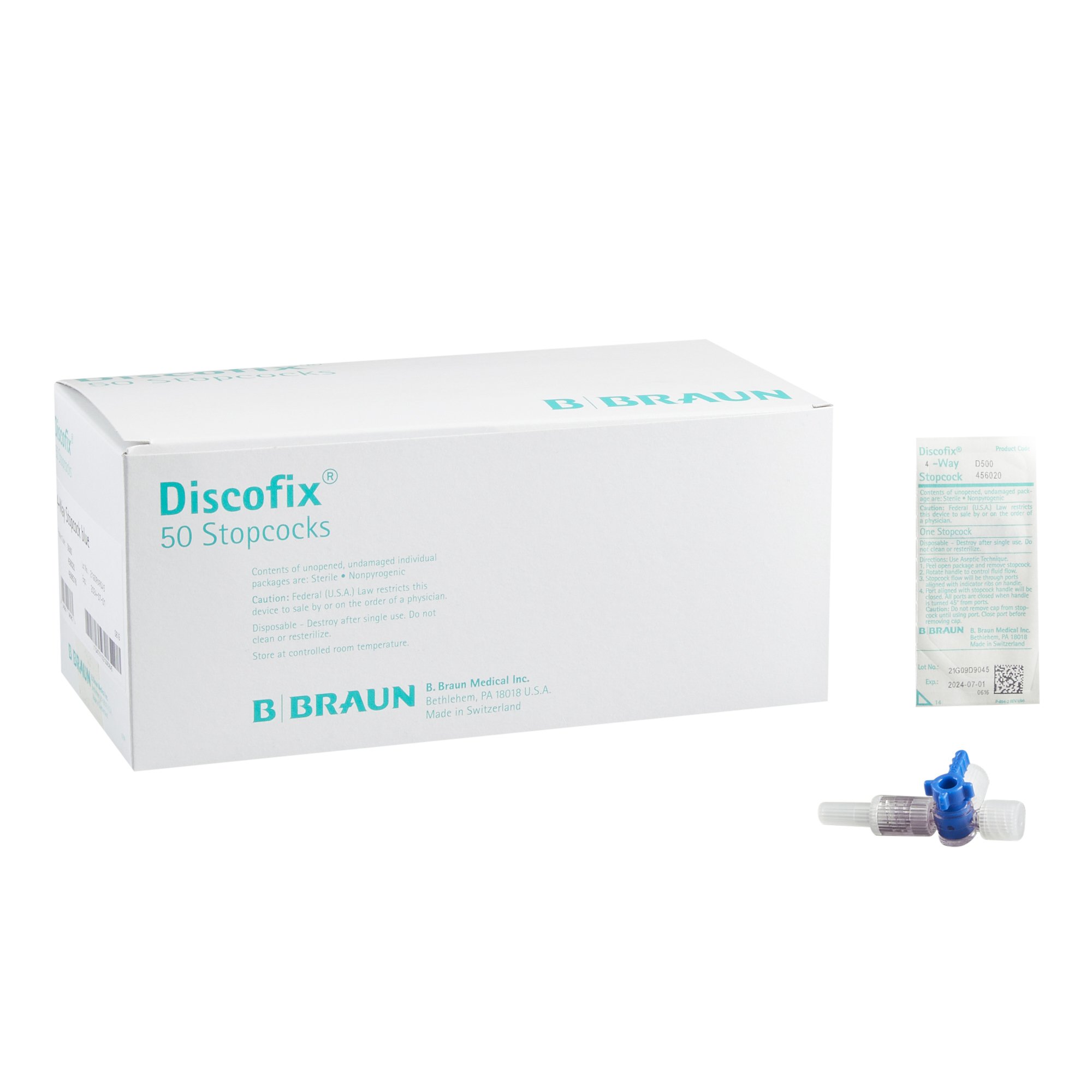 Stopcock Braun 4 Way Sterile (1/EA 100/CS) by B Braun Medical, Inc.  ID 456020